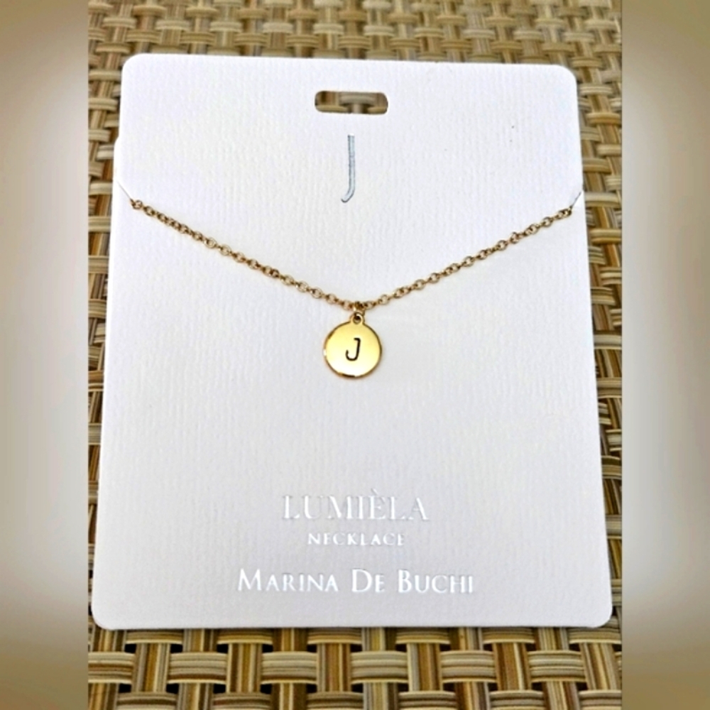 J * Initial Name Chain Lumiela Necklace